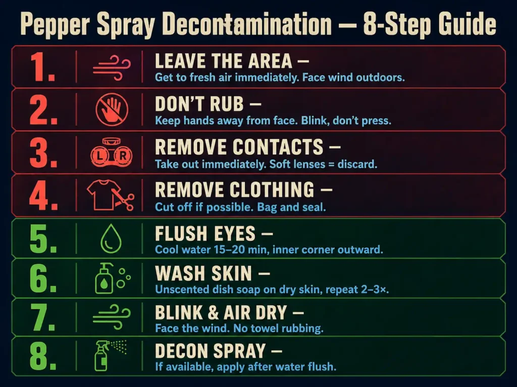 Decontamination Steps Infographic