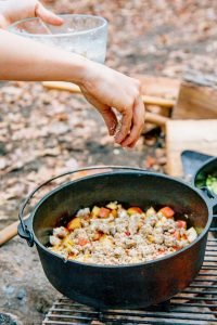 One Pot Camping Meals - Apple Cobbler