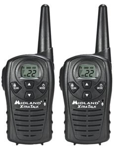 Midland LXT118 22-Channel GMRS with 18-Mile Range, E Vox, and Channel Scan (Pair)