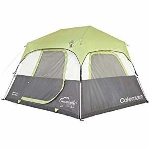 Coleman Company Signature Instant Cabin 6 Person Double Hub Tent, Black/Grey