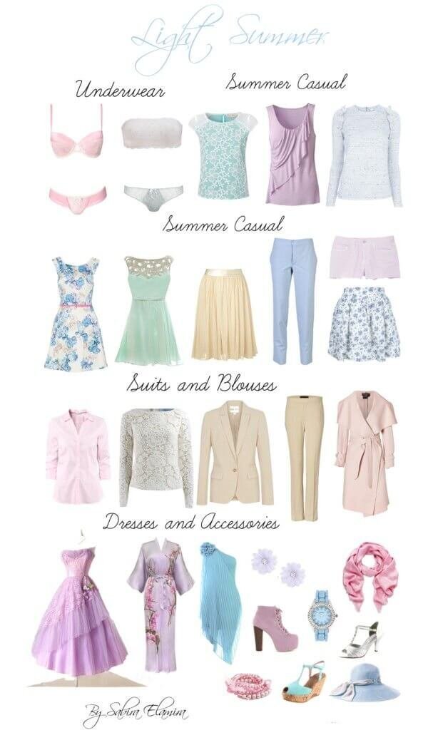 light colors clothing