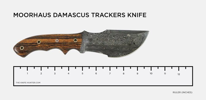 MOONHAUS DAMASCUS TRACKERS KNIFE