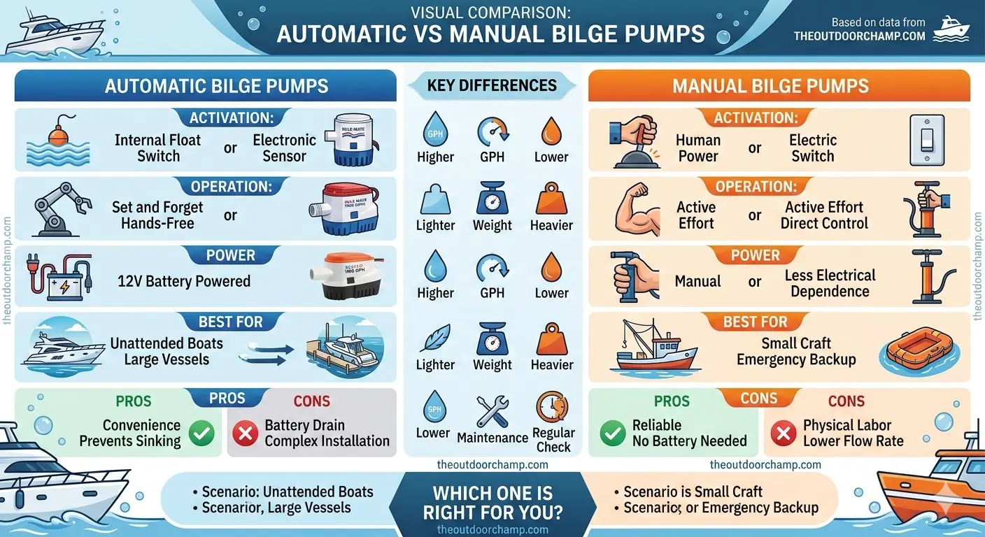 Automatic vs. Manual Bilge Pumps