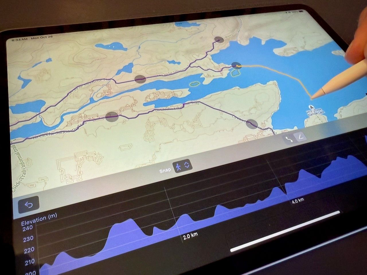 GoatMaps elevation profile feature