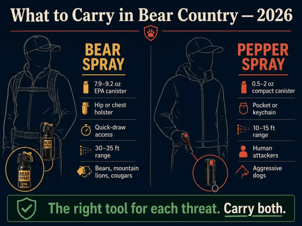 What to carry in bear country 2026