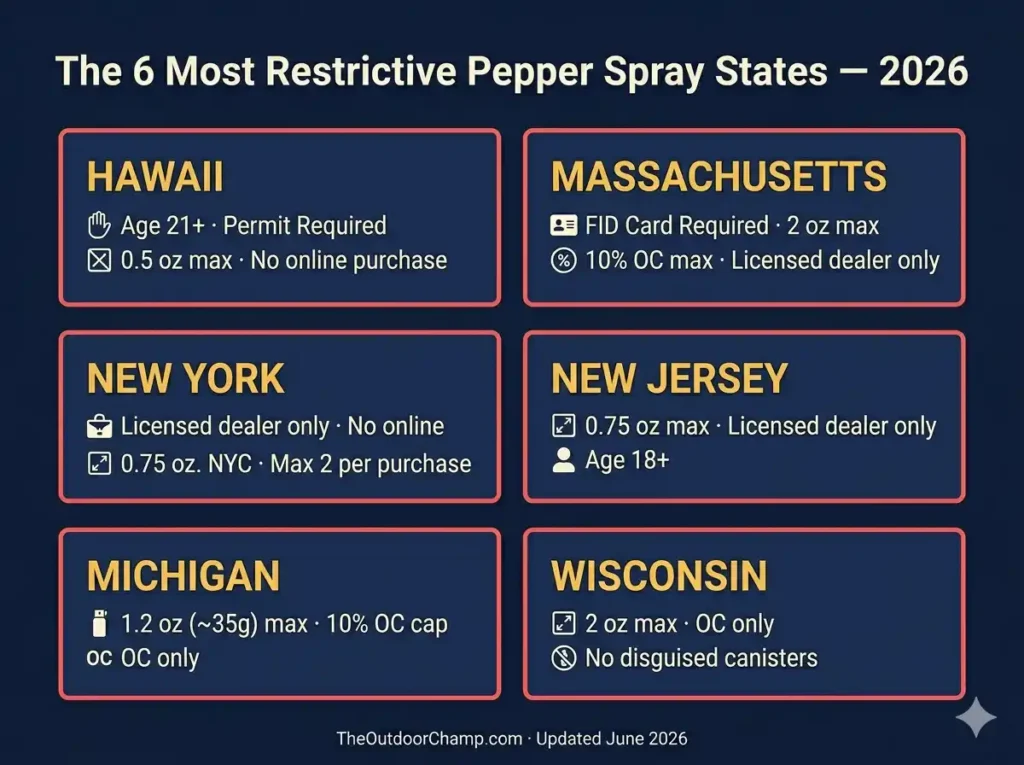 The 6 Most Restrictive Pepper Spray States