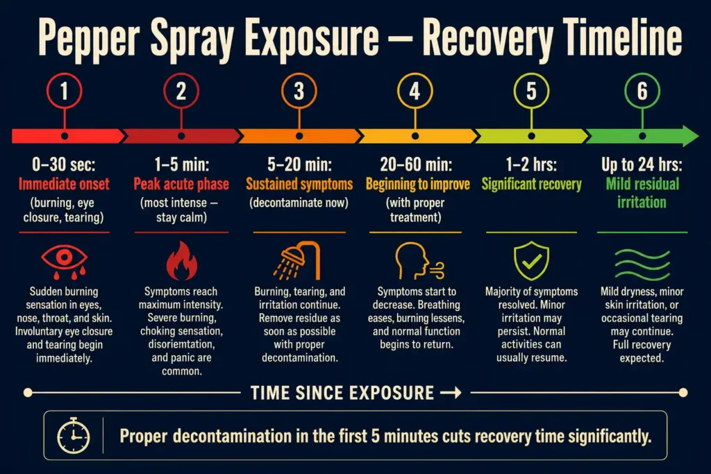 Symptom Timeline Infographic